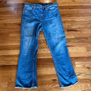 Billie Demi Boot Crop Frayed Jean